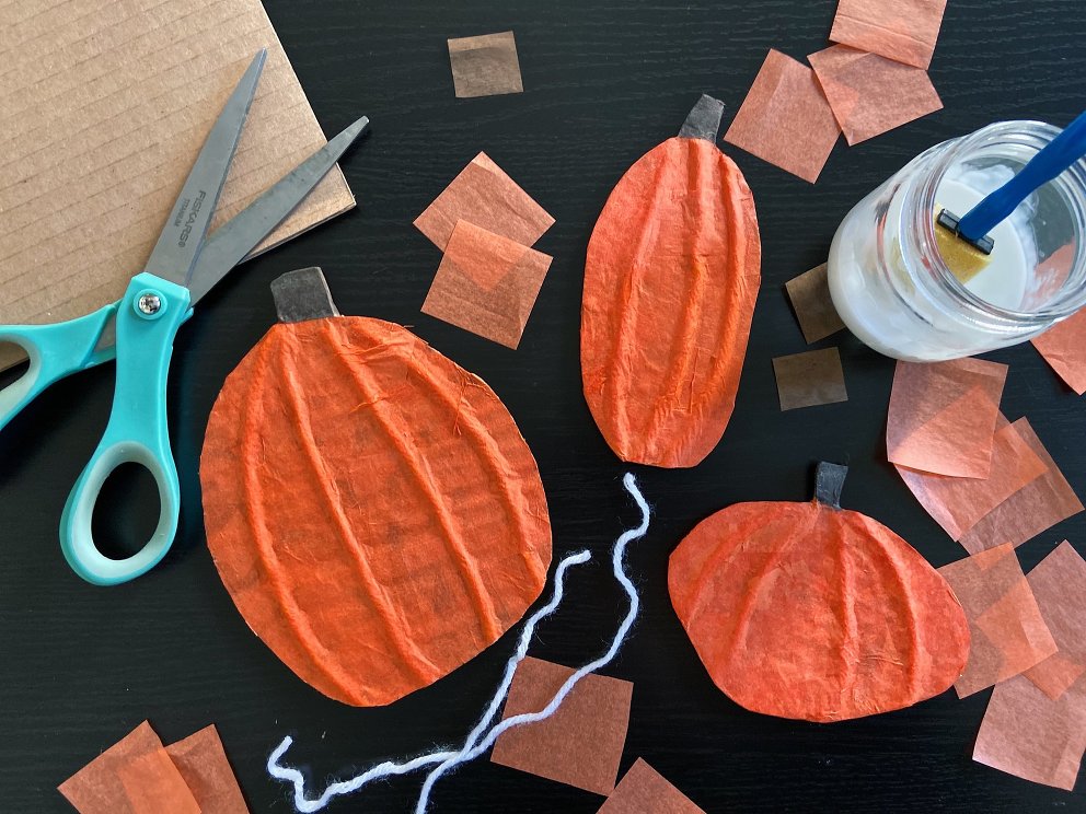 Cardboard Pumpkin Crafts! » Wayfarer Family