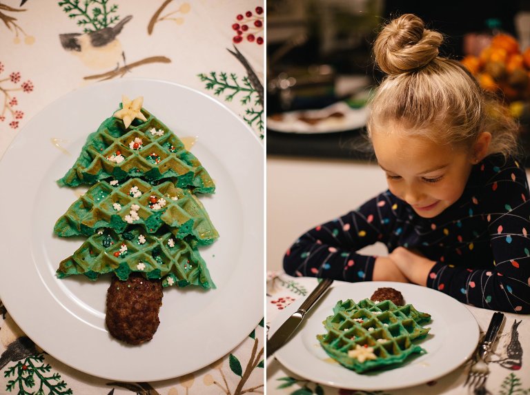 Advent Activity Day 7 - Christmas Tree Waffles - A Kailo Chic Life