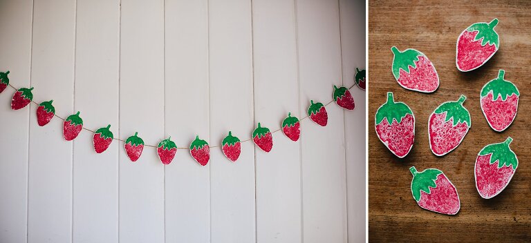 Berry Picking Traditions + Sponge Stamp Strawberry Tutorial